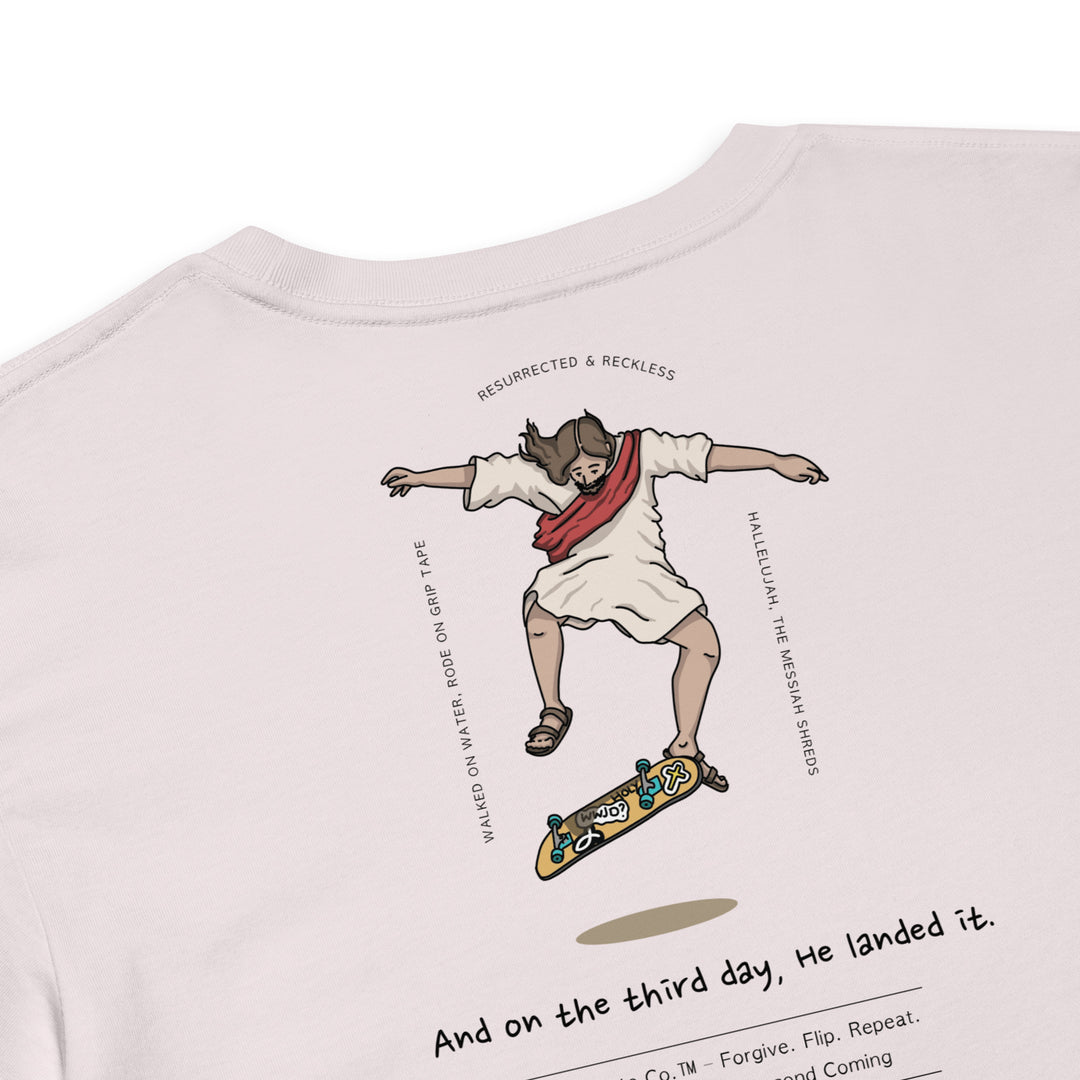 And On The Third Day, He Landed It | Relaxed Crop Top