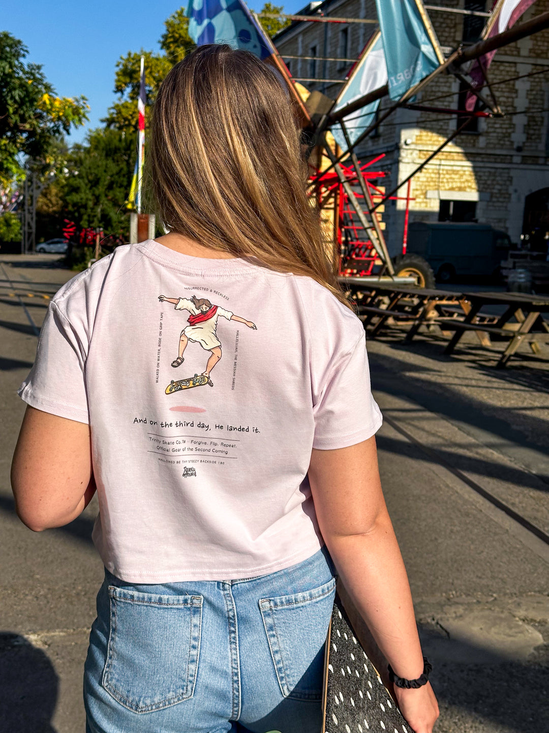 And On The Third Day, He Landed It | Relaxed Crop Top