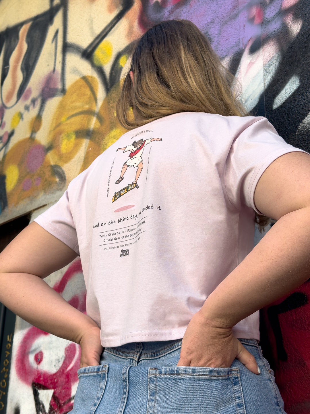 And On The Third Day, He Landed It | Relaxed Crop Top