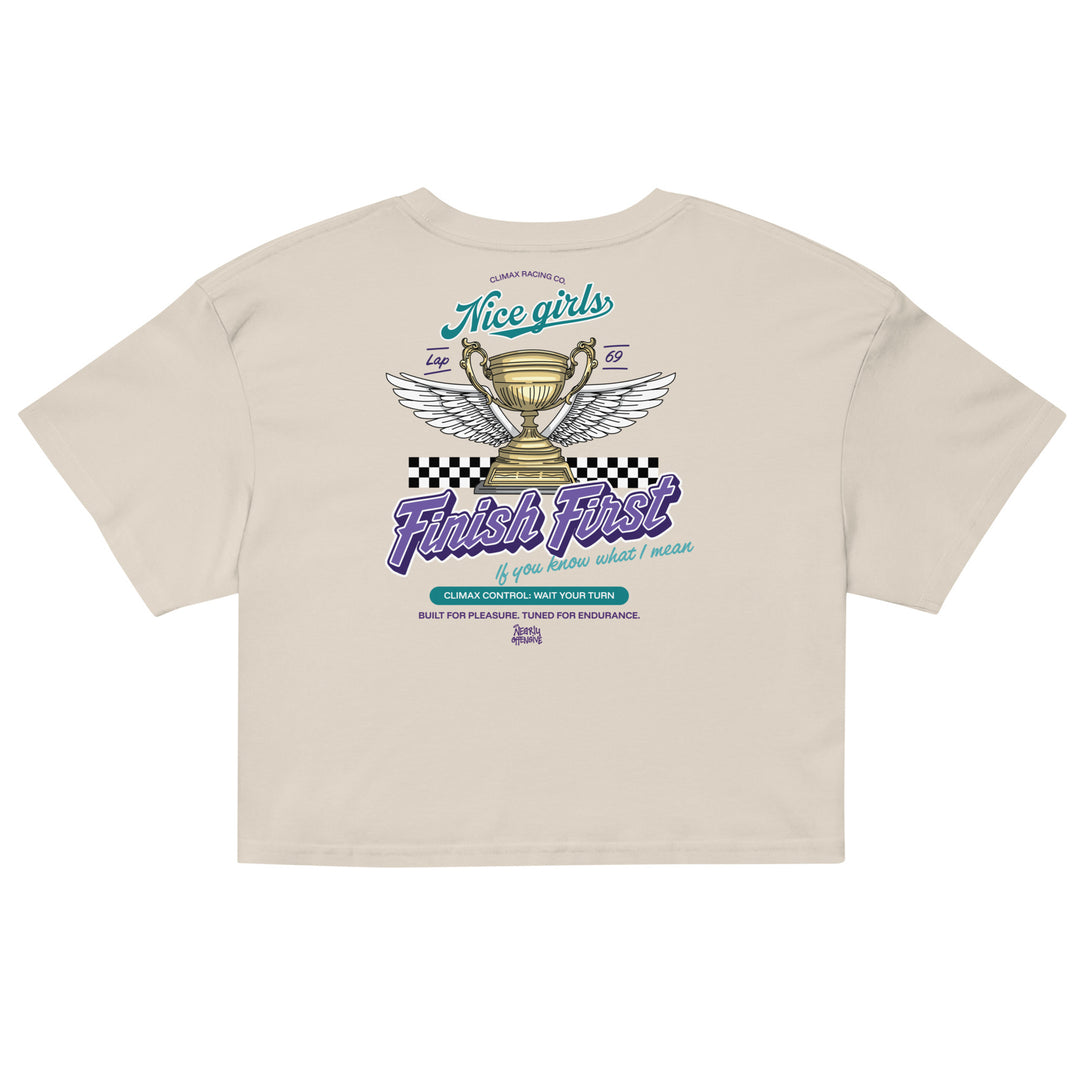 Nice Girls Finish First | Relaxed Crop Top