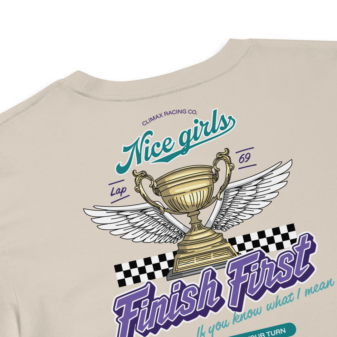 Nice Girls Finish First | Relaxed Crop Top
