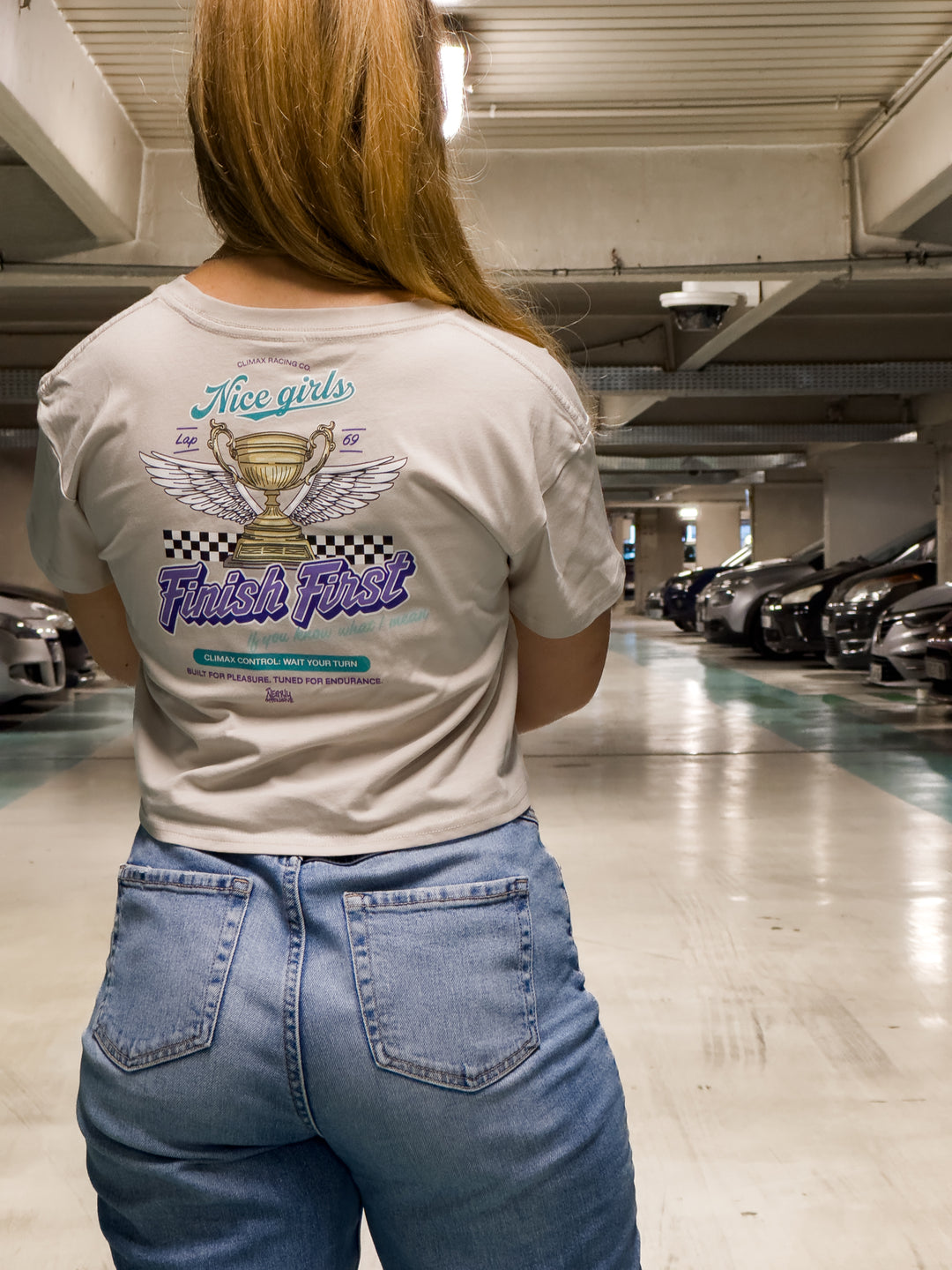 Nice Girls Finish First | Relaxed Crop Top