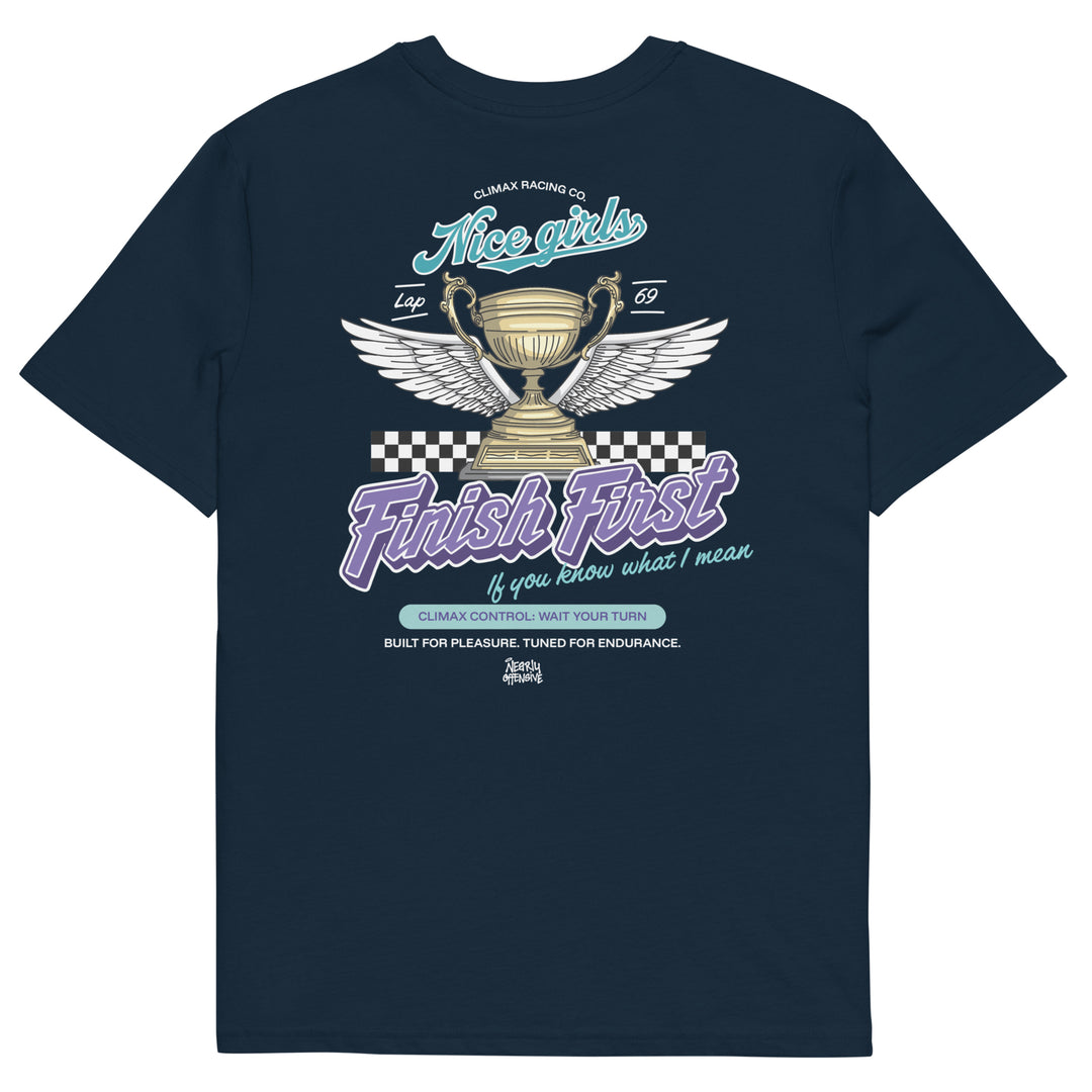 Nice Girls Finish First | Organic Oversized Tee