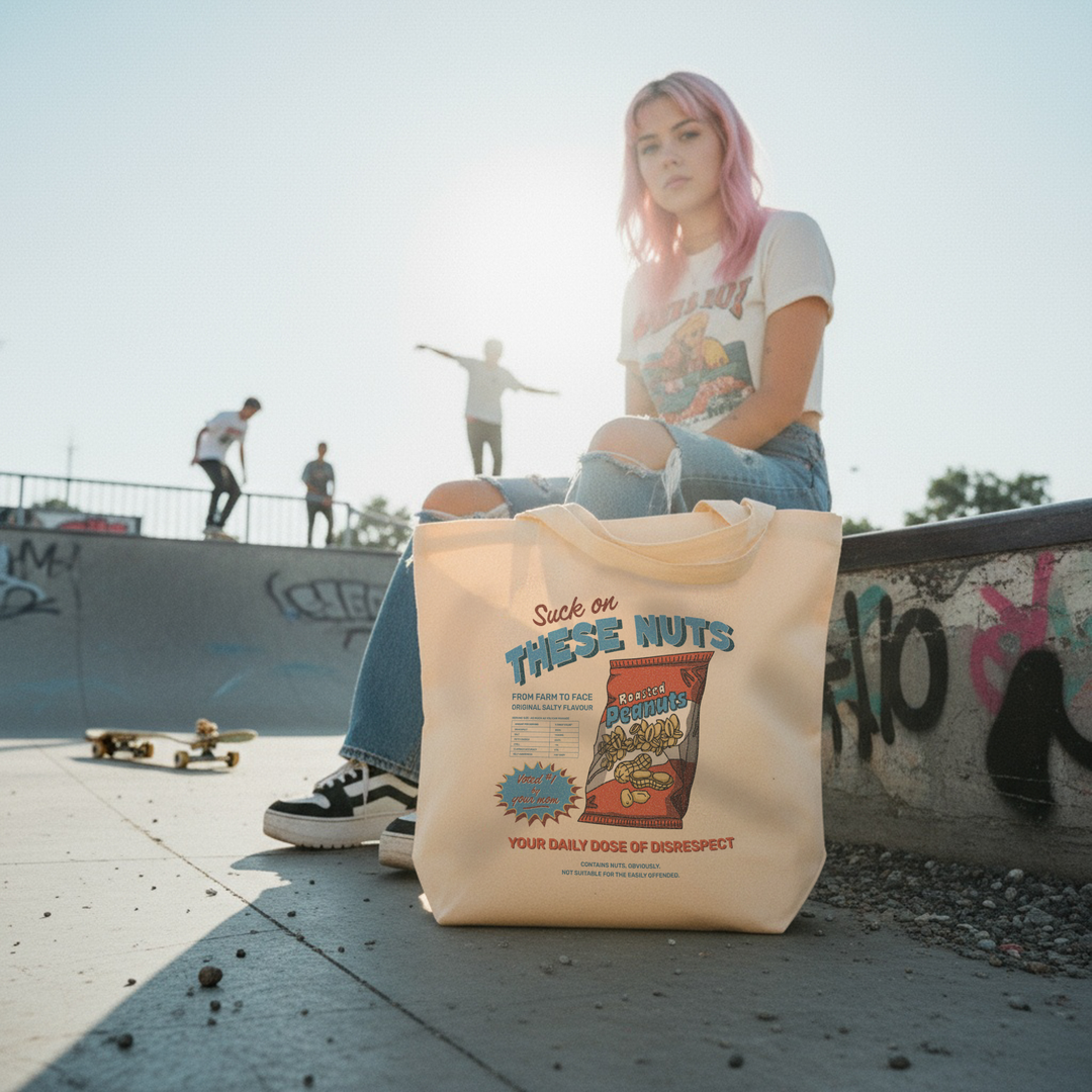 Suck on These Nuts | Organic Tote Bag