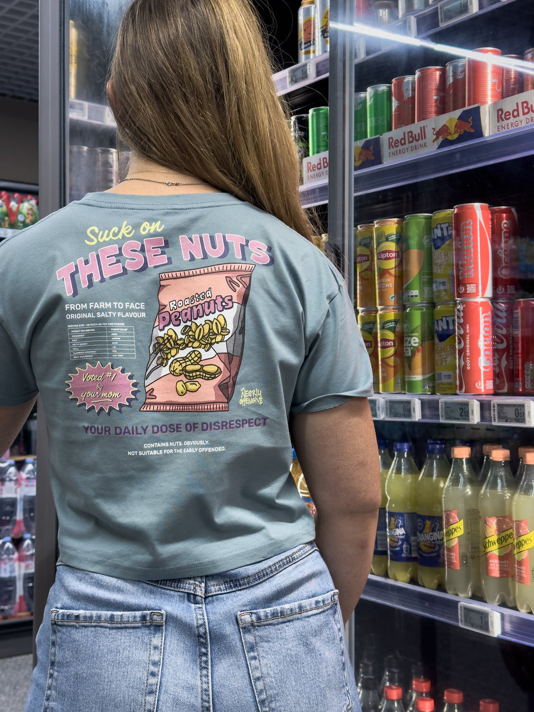 Suck On These Nuts | Relaxed Crop Top