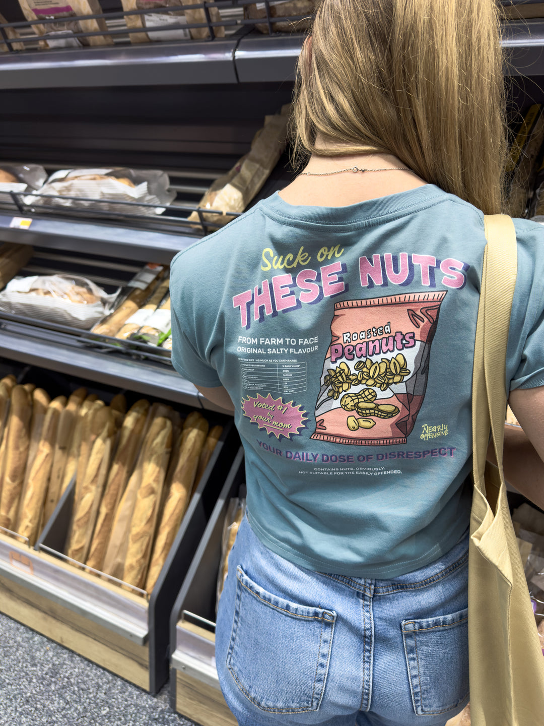 Suck On These Nuts | Relaxed Crop Top