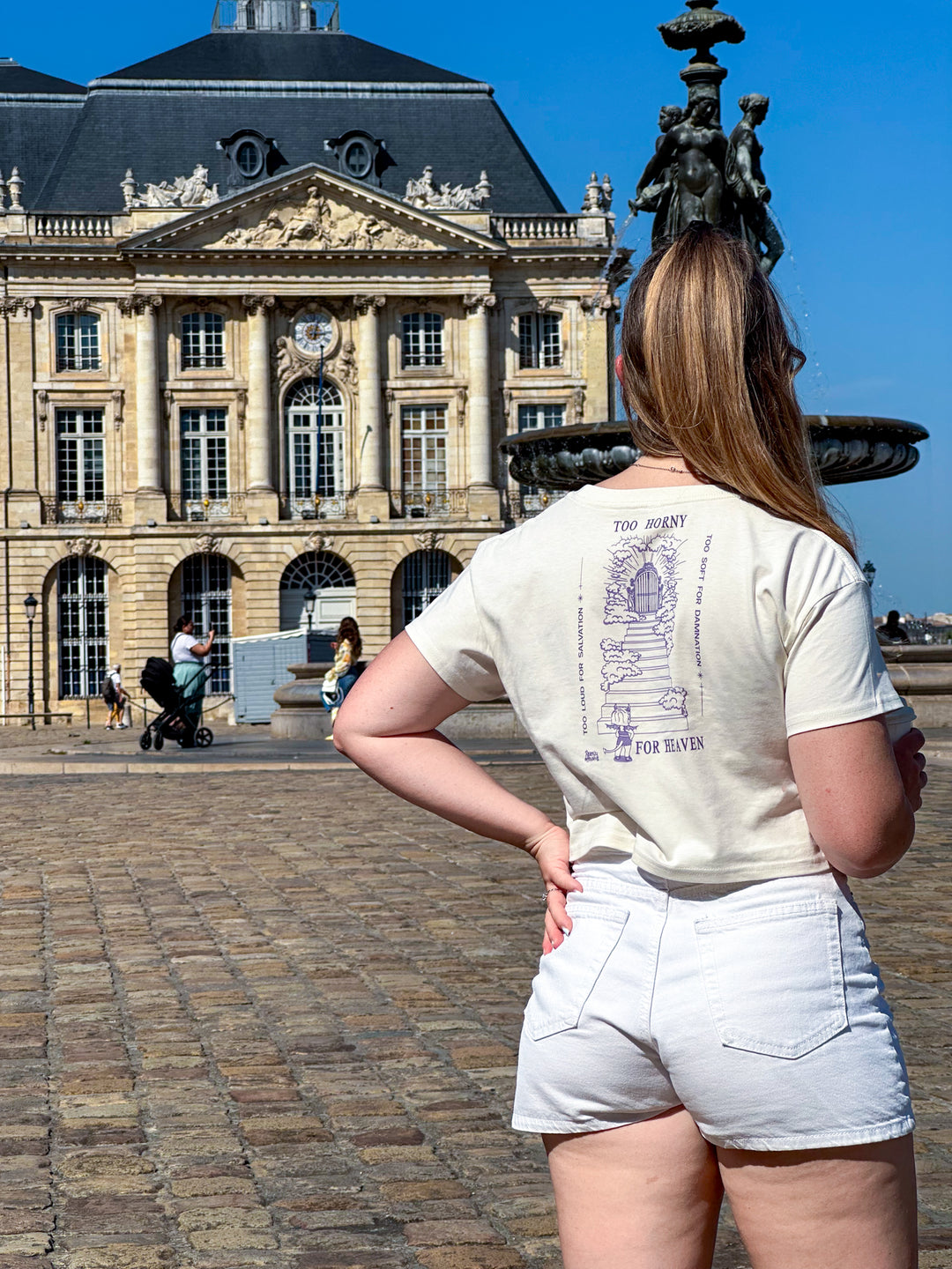 Too Horny for Heaven | Relaxed Crop Top
