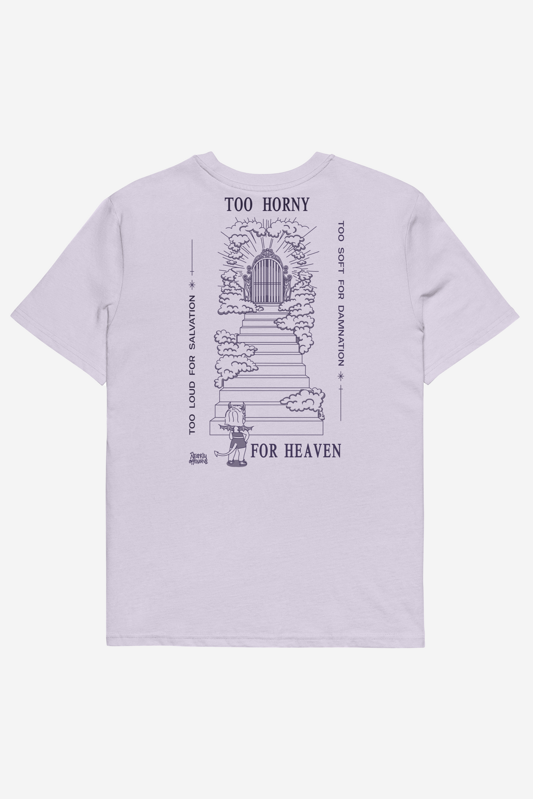 Too Horny for Heaven | Organic Oversized Tee