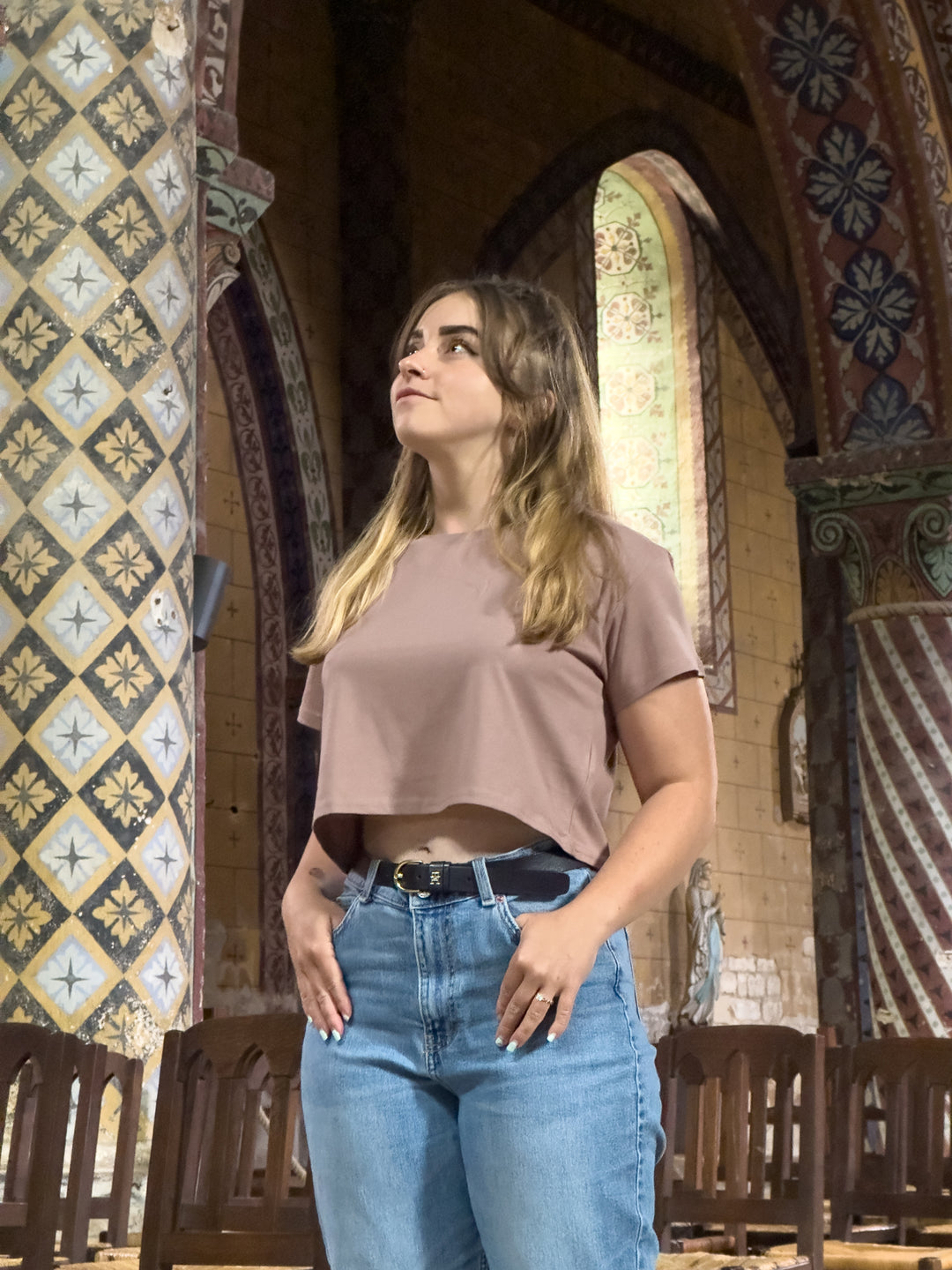 Too Blessed to Be Dressed | Relaxed Crop Top