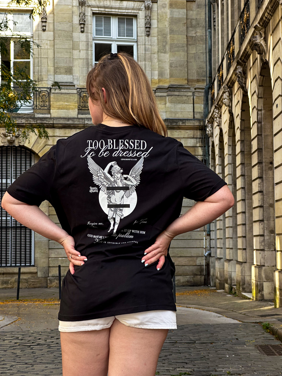 Too Blessed to Be Dressed | Organic Oversized Tee