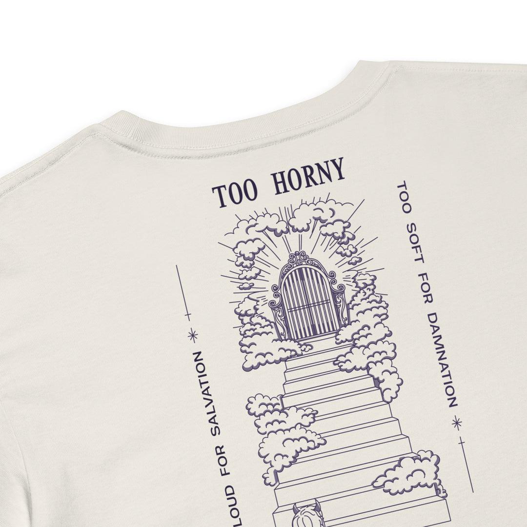 Too Horny for Heaven | Relaxed Crop Top