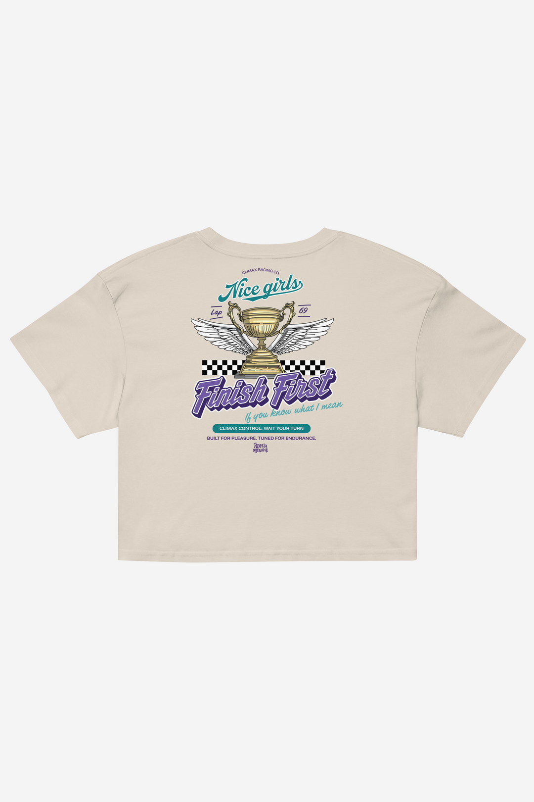 Nice Girls Finish First | Relaxed Crop Top