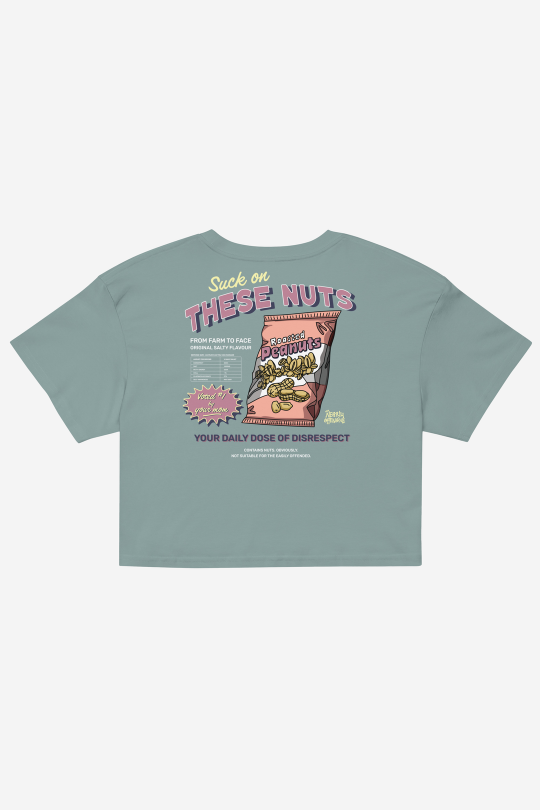 Suck On These Nuts | Relaxed Crop Top