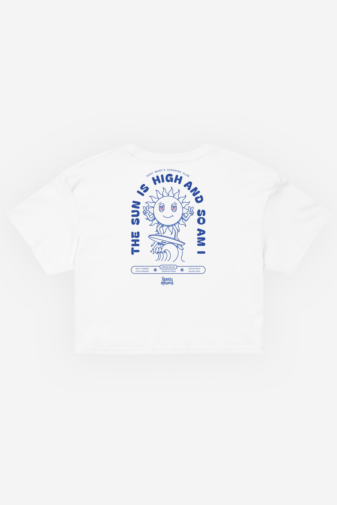 The Sun Is High And So Am I | Relaxed Crop Top