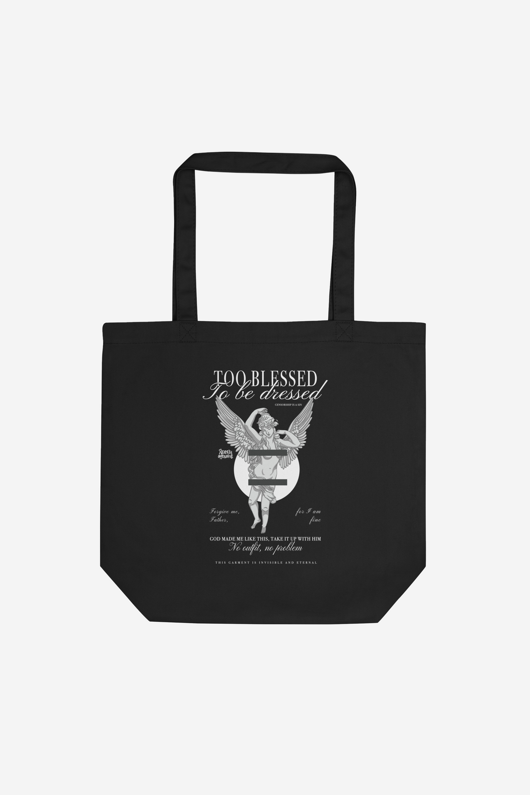 Too Blessed to Be Dressed | Organic Tote bag