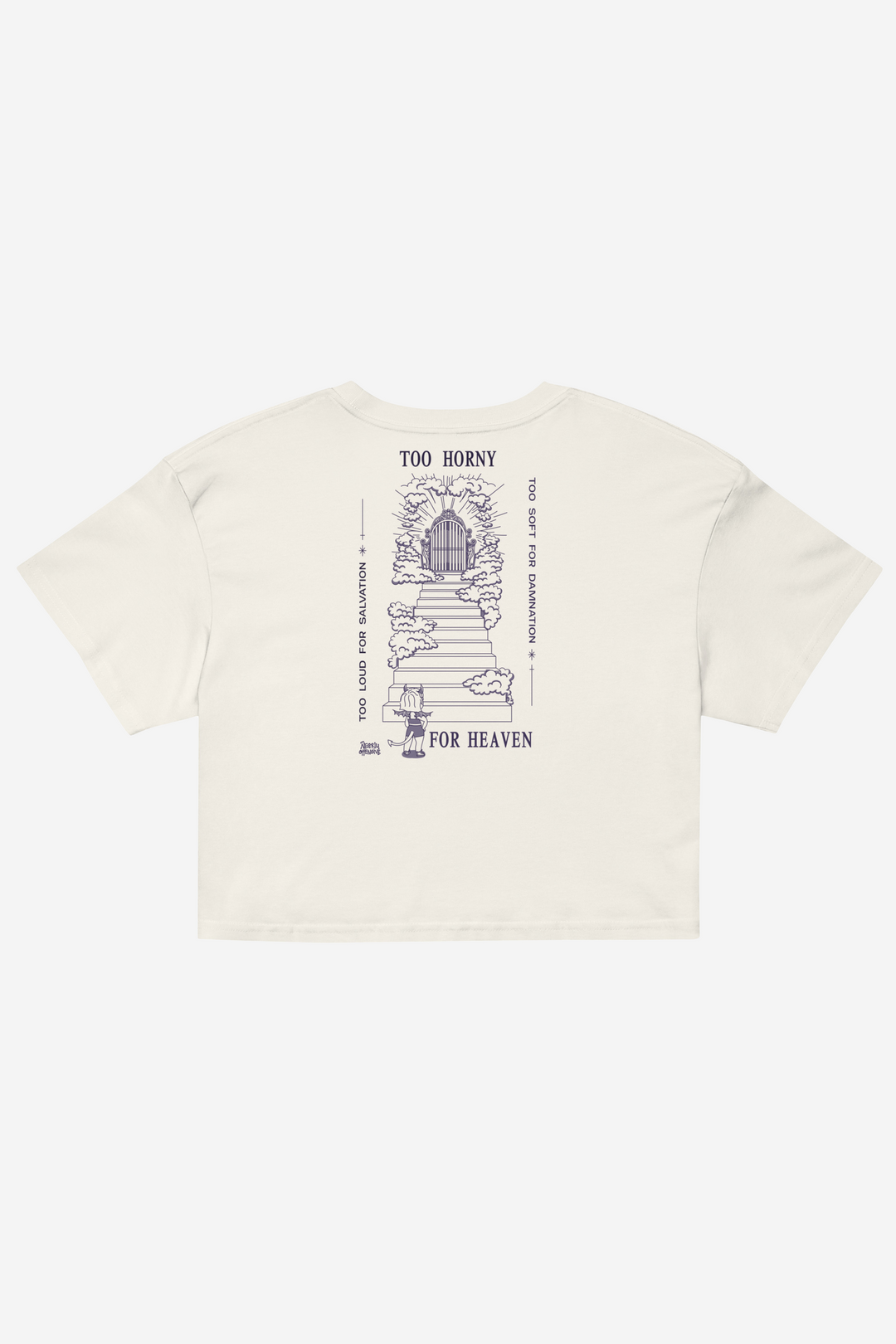 Too Horny for Heaven | Relaxed Crop Top